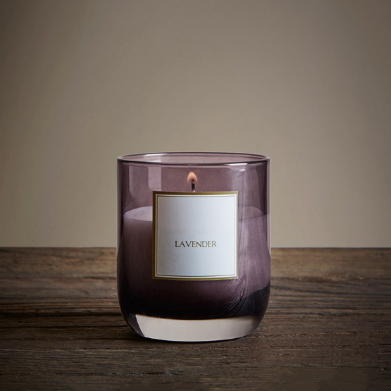 UK Private label classical lavender scented natural soy wax candles manufacturer 